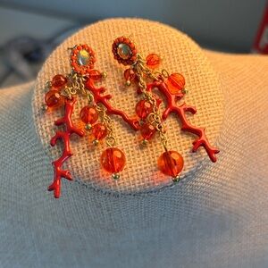 Joan Rivers Classics Collection  
Coral Reef Dangle Earrings